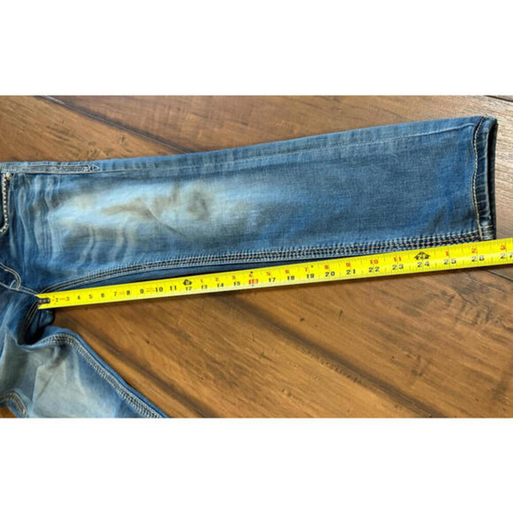 ROCK REVIVAL Womens Kida Ankle Skinny Jeans Tag Size 25 Measured 27X29 #J8568S - Picture 7 of 10